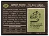 1969 Topps Football Johnny Roland #225 Low Grade back of card
