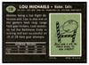 1969 Topps Football Lou Michaels #116 VG back of card
