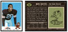 1969 Topps Football Ben Davis #187 Low Grade front and back of card