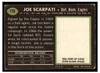 1969 Topps Football Joe Scarpati #176 Low Grade back of card