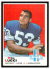 1969 Topps Football Mike Lucci #167 Low Grade front of card