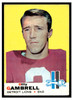 1969 Topps Football Billy Gambrell #101 Low Grade front of card