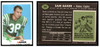 1969 Topps Football Sam Baker #154 Low Grade — Example B front and back of card