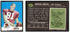 1969 Topps Football Jackie Smith #43 Low Grade - Creases front and back of card