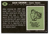 1969 Topps Football Dan Grimm #46 Good back of card