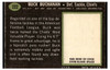 1969 Topps Football Buck Buchanan #222 VG back of card