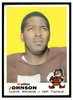 1969 Topps Football Walter Johnson #165 Low Grade — Example A front of card