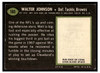 1969 Topps Football Walter Johnson #165 Low Grade — Example A back of card