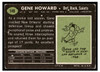1969 Topps Football Gene Howard #149 Low Grade — Example B back of card