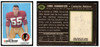 1969 Topps Football Chris Hanburger #248 Low Grade - Creases front and back of card