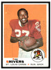 1969 Topps Football Roy Shivers #178 Low Grade — Example B front of card