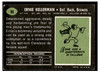 1969 Topps Football Ernie Kellerman #96 Low Grade - Creases back of card