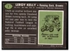 1969 Topps Football Leroy Kelly #1 Low Grade back of card