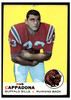 1969 Topps Football Bob Cappadona #40 Low Grade - Creases front of card