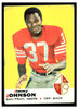 1969 Topps Football Jimmy Johnson #113 Low Grade front of card