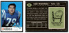 1969 Topps Football Lou Michaels #116 Low Grade — Example B front and back of card