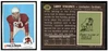 1969 Topps Football Larry Stallings #134 Low Grade — Example B front and back of card