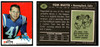 1969 Topps Football Tom Matte #47 Low Grade front and back of card