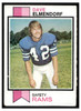 1973 Topps Football Dave Elmendorf #365 Low Grade — Example A front of card