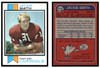 1973 Topps Football Jackie Smith #514 Low Grade front and back of card
