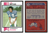 1973 Topps Football Jim Nettles #116 Low Grade front and back of card