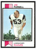 1973 Topps Football Jim Purnell #447 Low Grade front of card