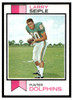 1973 Topps Football Larry Seiple #491 Low Grade front of card