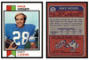 1973 Topps Football Mike Weger #39 Low Grade front and back of card
