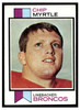 1973 Topps Football Chip Myrtle #269 Low Grade front of card
