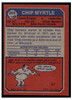1973 Topps Football Chip Myrtle #269 Low Grade back of card
