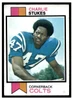 1973 Topps Football Charlie Stukes #516 Low Grade front of card