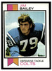 1973 Topps Football Jim Bailey #177 Low Grade front of card