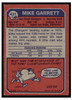 1973 Topps Football Mike Garrett #431 Low Grade back of card
