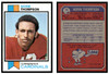 1973 Topps Football Norm Thompson #72 Low Grade front and back of card