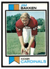 1973 Topps Football Jim Bakken #97 Low Grade — Example A front of card