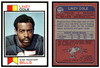 1973 Topps Football Linzy Cole #449 Low Grade — Example B front and back of card