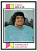 1973 Topps Football Fred Willis #396 Low Grade front of card