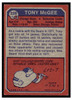 1973 Topps Football Tony McGee #228 Low Grade — Example B back of card