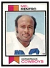 1973 Topps Football Mel Renfro #185 Low Grade — Example A front of card
