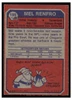 1973 Topps Football Mel Renfro #185 Low Grade — Example A back of card