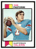 1973 Topps Football Dan Pastorini #225 Low Grade front of card