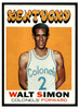 1971 Topps Basketball Walt Simon #214 Low Grade — Example A front of card