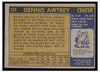 1971 Topps Basketball Dennis Awtrey #124 Low Grade back of card