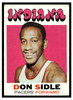 1971 Topps Basketball Don Sidle #161 Low Grade front of card