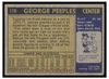 1971 Topps Basketball George Peeples #179 Low Grade — Example A back of card
