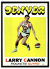 1971 Topps Basketball Larry Cannon #196 Low Grade front of card