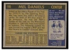 1971 Topps Basketball Mel Daniels #195 Low Grade back of card