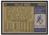 1971 Topps Basketball Willis Reed #30 Low Grade back of card