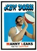 1971 Topps Basketball Manny Leaks #217 Low Grade front of card