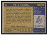 1971 Topps Basketball Pete Cross #33 Low Grade back of card